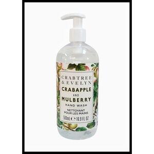 NEW Crabtree & Evelyn Crabapple & Mulberry Hand Wash Pump Top 16.9 oz NEW